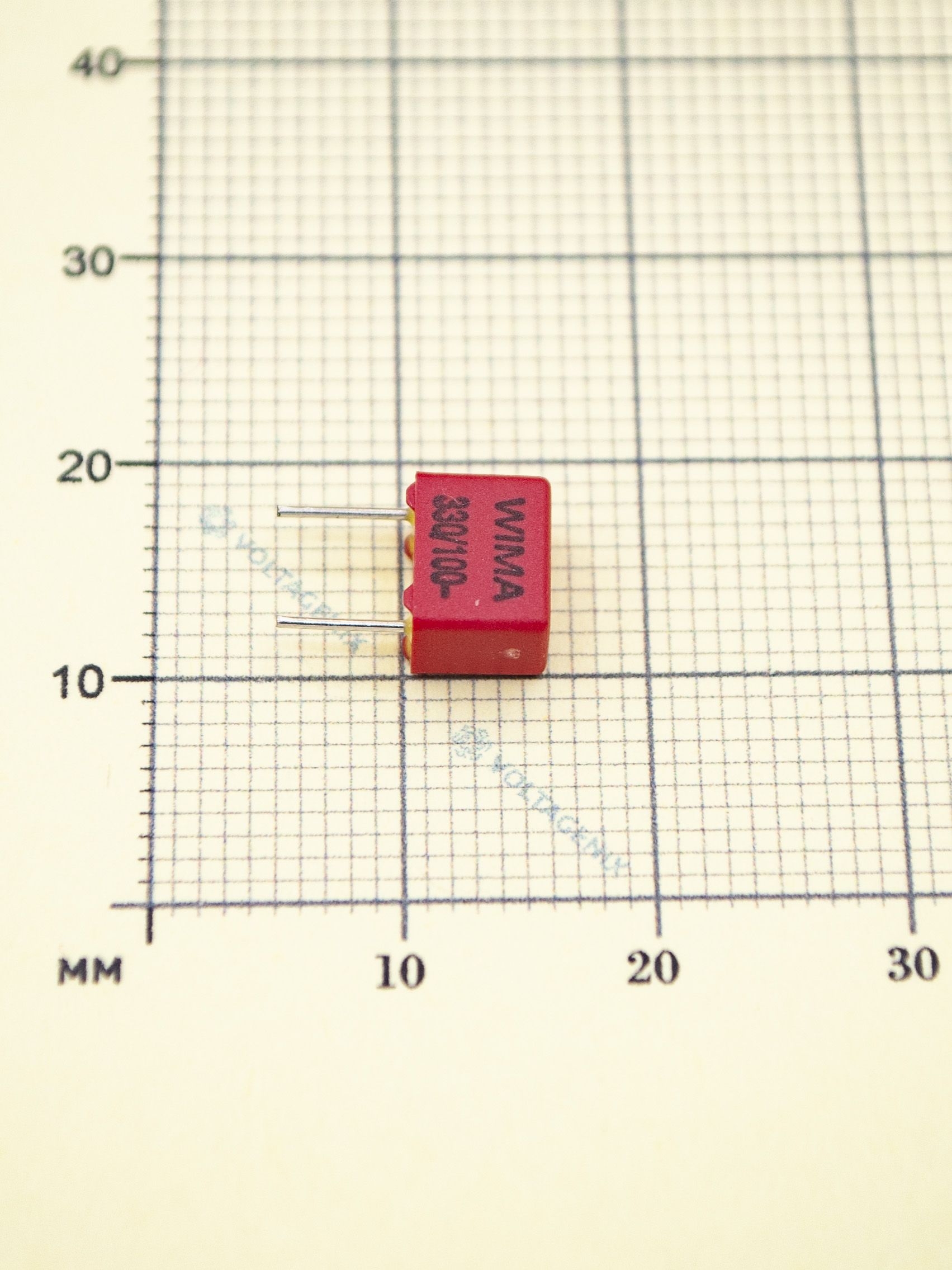 Конденсатор WIMA FKP2 330 пФ, 100в 5%. — изображение 2