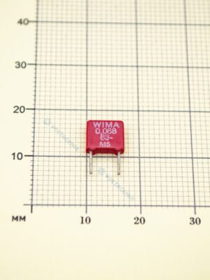 Конденсатор WIMA MKS2 0,068 мкФ (68 нФ), 63в 10%.