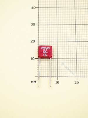 Конденсатор WIMA MKS2 0,1 мкФ (100 нФ), 63в 5%.