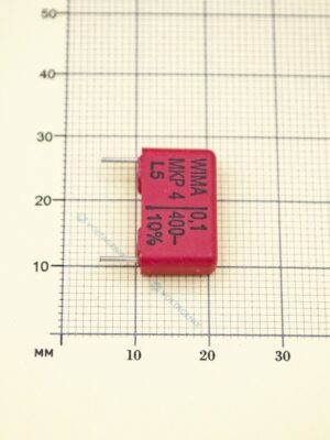 Конденсатор WIMA MKP4 0,1 мкФ (100 нФ), 400в 10%.