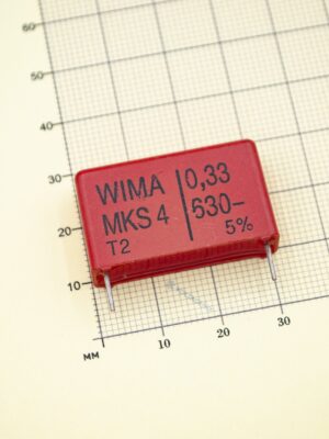 Конденсатор WIMA MKS4 0,33 мкФ (330 нФ), 630в 5%